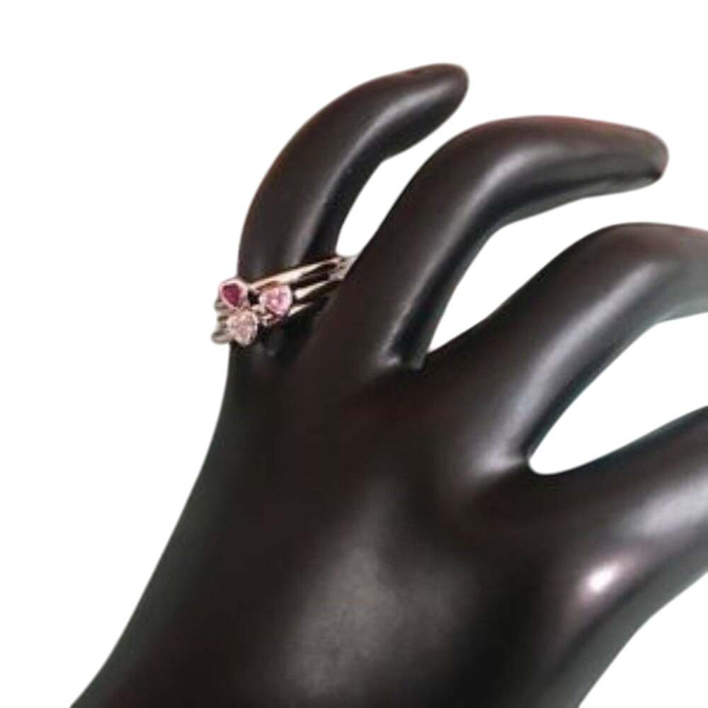 Stackable Dainty Rings Rhodium Plated 6 - Picture 2 of 8